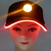 Cappelli da festa alla moda con luci a LED Berretti da baseball Cappello da sole da viaggio Varible Rich Colors Regolazione Tappi