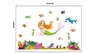 60*90cm Mermaid Cartoon Wall stickers home decor removable pvc Kids Room Decal wall art decals Wallpaper Halloween Christmas gift