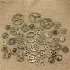 Wholesale-Wholesale Mix 100 stks Vintage Steampunk Charms Gear Hanger Twee kleuren Fit Armbanden Ketting T0484