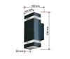 10st / parti 8w LED-vägglampa Porch Sconces Decor Fixture IP65 Lampa Utomhuslampor 2 års garanti