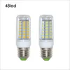 E27 بقيادة مصباح 220V 24 36 48 56 69 72 المصابيح SMD 5730 LED ضوء الذرة بقيادة مصباح عيد الميلاد الإضاءة