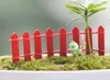 20st Mini Small Fence Barrier Wood Harts Craft Miniature Fairy Garden Terrarium Branch Palings Showcase Decoration Bonsai8974901