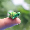 Artificial lindo tortuga verde artes y manualidades animales jardín de hadas mini terrarios de musgo figuras de resina2508129