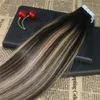 100 Remy Human Hair Tape i hårförlängningar Blayage 2 Bekna till 27 hudvästband på jungfru hårförlängningar 100g40pcs5117955