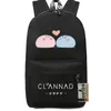 Roll Backpack Clannad Leuke dagpakket Okazaki Tomoya Cartoon School Bag Anime Packsack -kwaliteit Rucksack Sport Schoolbag Outdoor Dayp5530794