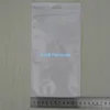 12x23cm (4,7 "x9.1") White / Clear Self Seal Zipper Lock Bag Retail Verpakking Plastic Ritssluiting Verpakking Pouch Poly Bag met Hang Gat