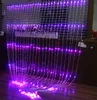 Wide 3m High 6m Christmas Wedding Party Achtergrond Holiday Running Water Waterfall Water Flow Gordijn Led Light String