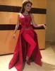 2020 Ny Beaded Crystal Prom Dresses Occassion Party Gowns Byxor Byxor med kjol röd kväll Party Dress Vestido de Festa Longo 112