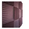 12PCS Studio Acoustic Foam Wedge Soundproof Panel Soundinsulation Sponge Recording Studio Noise Cancellation 12x12x1 210N