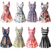 Wholesale-2016 New Summer Women Tank Chiffon Beach Dress Sleeveless Sundress Floral Mini Dresses M L XL XXL 21 Colors