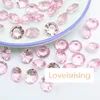 Confettis en diamant transparent, 16 couleurs au choix, 500 pièces, 10mm (4 carats), perle acrylique, décoration de fête de mariage, livraison gratuite
