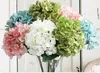 High top Hydrangea Artificial Silk Flower Wedding Centerpieces Bouquet 55cm dia 20cm Ornament Garland Home Decoration 7 Color SF019