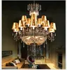 Nordic D100 CM Metalowy Kolor Kryształowy Żyrandol Nowoczesny Loft Lampa Wisiorek E14 LED Hotel Chandelier AC 100% Gwarancja Darmowa Wysyłka