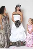 Camo bruidsmeisje jurken halter op maat gemaakte mouwloze avondjurken vintage bos formele vloer lengte bruiden meid jurk voor vrouwen