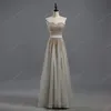 Lyxig designer kvällsklänningar med guld Silver Sequin Beaded Long Sweetheart Elegant Formell Prom Party Dresses Evening Wear