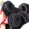 Brazilian Hair Weft with Lace Frontal 13x4 Virgin Human Hair Extensions Loose Wave Double Wefts Peruvian Malaysian Indian