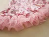 Baby Girl Kids Vintage Flower Tutu sukienka Kwiatowa sukienka Tutu Pettispyrt Tiulle Spódnica koronkowa sukienka Tube sukienka baletowa sukienka Princess Pink9375319