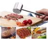 Meat Tenderizer stainless steel Manual Hammer Pounder with hang hook two ways Tenderizing bbq grill Steak Pork pounding Mallet kitchen tools