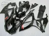 Kit carenatura in plastica Freeship per SUZUKI GSXR 600 GSXR 750 06 07 K6 set di carenature nere lucide GSX-R600 / 750 2006 2007 V39F