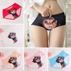 Senhoras Roupa Interior Bonito 3D Calcinha de Gato Sexy Mid Cintura Cueca Conforto Cuecas Calcinha Animal Para As Mulheres Nylon Calcinha Presentes