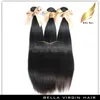 8A 10 "-34" 100% Mongolian haar weeft 4 stks / partij Menselijk Haar Straight Hair Extensions DHL Gratis Verzending Natuurlijke Kleur Bellaha