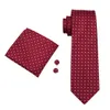 Fast Tie Set Marron White Dot Zijden Heren Pochet Klassieke Zijden Jacquard Geweven Bruiloft Business Casual Stropdas N10188511858