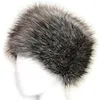 Partihandel-Hot Selling Ladies Winter Warm Hat Kvinnors Fashion Fur Hat Imitation Fox Fur Earmuffs Big Hat Cap Dome Snow Cap