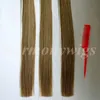 Ön gümrük I İpucu Brezilyalı İnsan Saç Uzantıları 100g 100 Tellerinin 18 20 22 24 inç M8613 renk Hint saç ürünleri