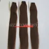 50g 20 pièces 1 ensemble colle peau trame bande dans les Extensions de cheveux 18 20 22 24 pouces brésilien indien droit Extensions de cheveux humains