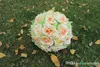 10 "/ 25 CM Artificielle Rose Fleur De Soie Baiser Boules Belle Boule De Fleurs Suspendues Étoilées Pour Le Mariage Ornements De Noël Décorations De Fête