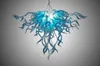 Lampen 100% Mondgeblazen Borosilicaat Murano Glas Kroonluchters Hanglampen Art Stijl LED Light Home Made Kroonluchter