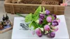 Cor da primavera 15 Mini Rose Flores Artificiais 7 Cores Seleção Rosebuds Estrela Decoração Do Partido Grinaldas De Seda Bud Direto Da Fábrica ER02