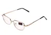 Klassische Unisex-Bifokal-Lesebrille mit Metallrahmen, transparente Sonnenbrille, Diopter 1040, 10 Stück, 6871195