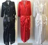 Robe de chambre longue en soie pour femmes, Kimono Sexy, Robe de bain, nuisette, Lingerie, chemise de nuit, 221A