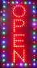 Wholesale Vertical Led Open Neon Sign 48X25CM Brighter with On/off Animation + On/off Switch +Chain