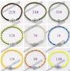 Enkele 925 zilveren sluiting lederen kralen strengen armbanden kettingen voor Pandora armbanden 17cm 19 cm 21 cm 20pcs / lot 57colors armband fit Europese charme kralen