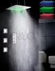 20-calowy atomizujący i opady deszczu głowica prysznicowa Termostatyczna 3 kolory Temperatura LED Wrażliwa na temperaturę Łazienki Kran prysznicowy 009-20WL-3MF