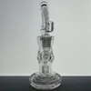 corona bong FTK Verre Torus Bong Klein Oil Rig Recycler Fumer Tuyau D'eau Joint Taille 14.4mm 10 Pouces De Hauteur