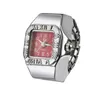 Fashion Stretches Watching Ring Ring Watch 925 Prazeds Watches Moda Roma Digital Diamond Quartz Ring Watches3513512