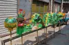 5.5m 6 kids Mascot Costume silk CHINESE DRAGON DANCE Puppet Traditional Culture Folk Festival Celebration