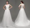 jewel neckline wedding dresses