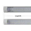 T8 geïntegreerde dubbele lijn LED -buis 4ft 28W 8ft 72W SMD2835 LED -lichtlampbol 96 '' Dual Row LED's verlichting fluorescerende vervanging