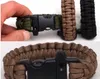 Blanda färger du väljer självrescue Paracord Parachute Cord Bracelets Survival Armband Camping Travel Kit