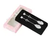 Wedding Favors Newup 1 Pair LOVE Drink Tea Coffee Spoon Bridal Shower Wedding Party Favor Gifts Box Stainless Steel Dinner Tablewa6343523