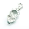 Hot Brand New Fashion Floating Charm lega moschettone strass 5 colori gufo pendenti con ciondoli accessori per gioielli