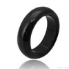 Fashion Hot Sale high quality Natural black Agate jade Crystal gemstone jewelry engagement wedding rings for women and men Love gifts
