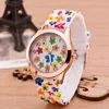 Orologi alla moda per donna Ginevra Luxury Flower Casual Dress Ladies Orologio da polso Blossom Dial Orologio da uomo in lega