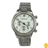 2015 Ladies Geneva Watch Orologi in acciaio pieno Abito da donna strass Orologi da polso analogici da uomo Orologio casual Orologi al quarzo unisex