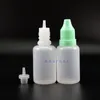 20 ML 100 Pcs High Quality LDPE Plastic Dropper Bottles With Tamper Proof Caps & Tips Safe Squeezable Bottle thin nipple