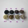 (1000 pièces/bouteille) 4,5 mm x 2,5 mm x 2,5 mm 5# Micro tubes marron moyen avec micro liens en silicone Micro tubes Micro anneaux pour extensions de cheveux